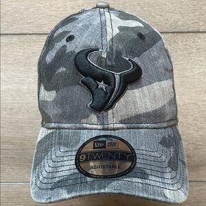 Texans New Era Gray Camo Adjustable Cap